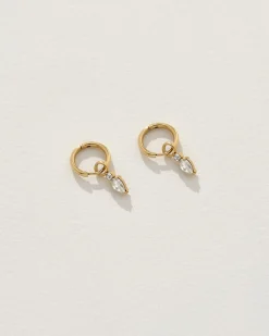 Amara Earrings in Gold/Crystal