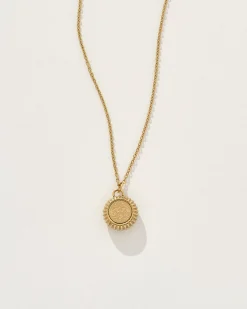 Aries Zodiac Charm Necklace in Gold