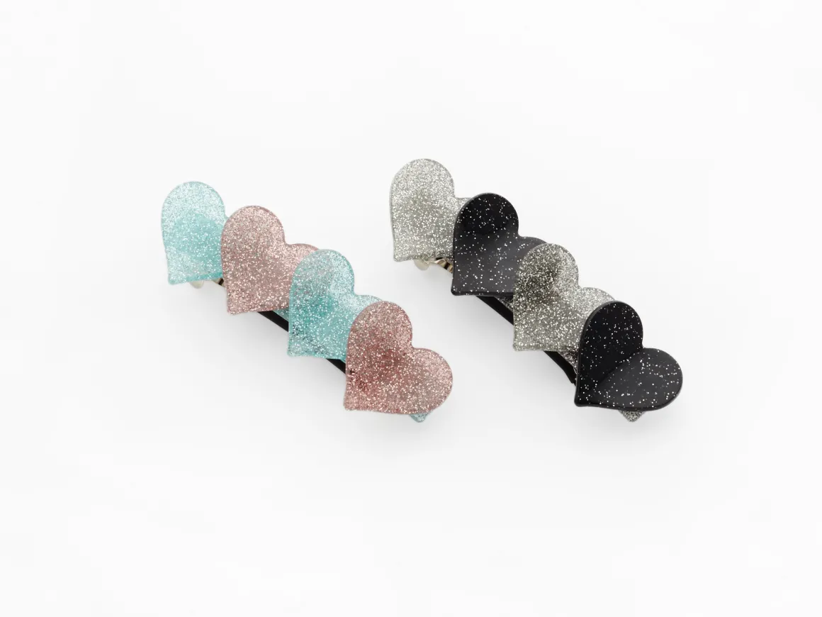 Bambi Clips Pink u0026 Black