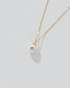 Birthstone Pearl Pendant April