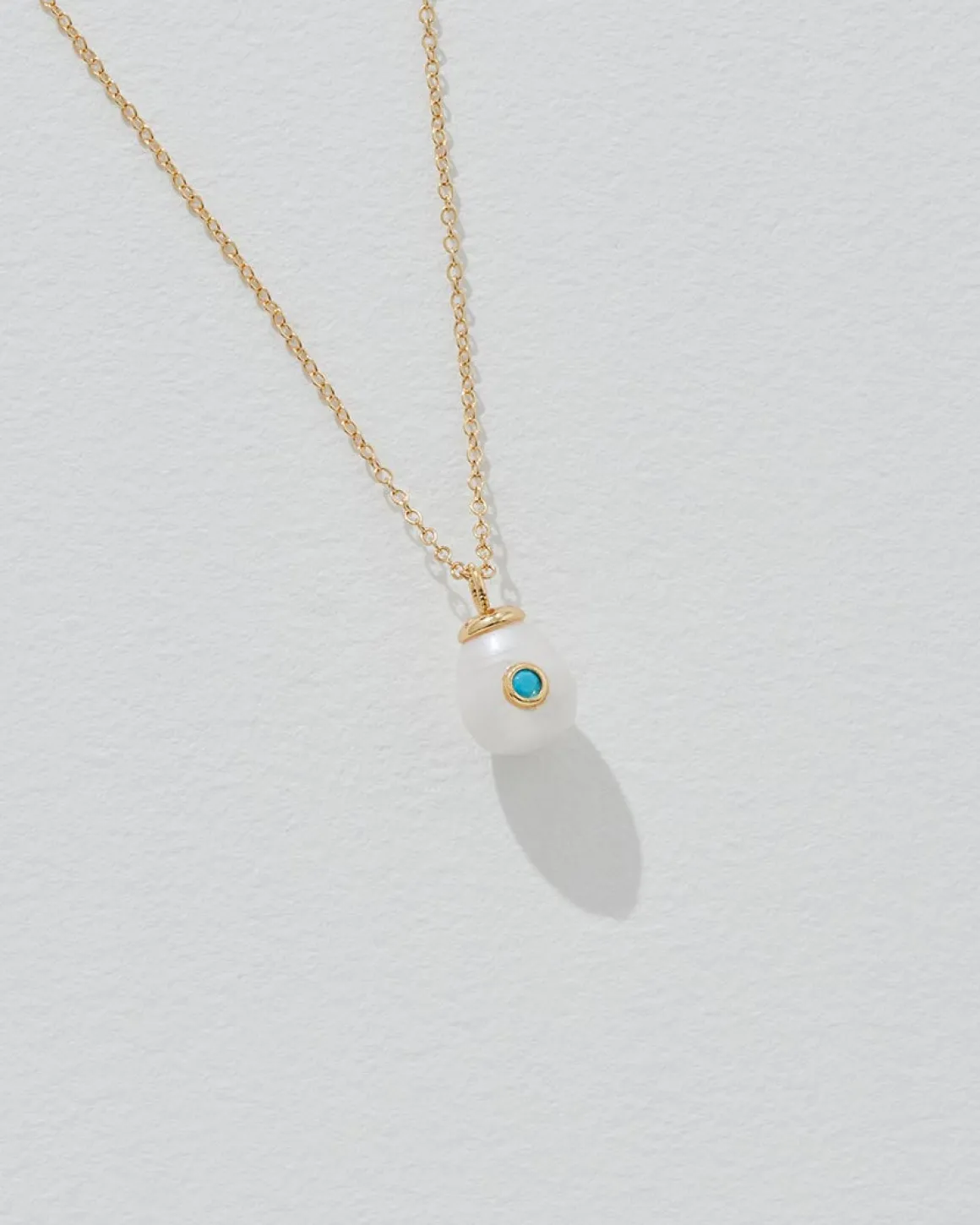 Birthstone Pearl Pendant March