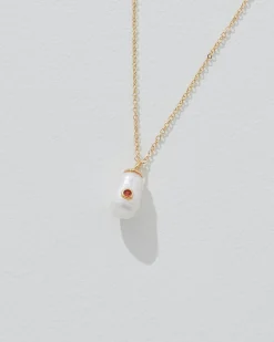 Birthstone Pearl Pendant January
