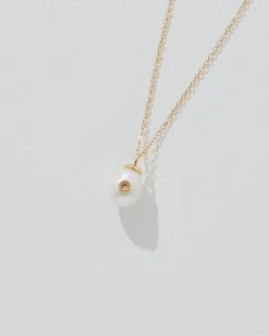 Birthstone Pearl Pendant October