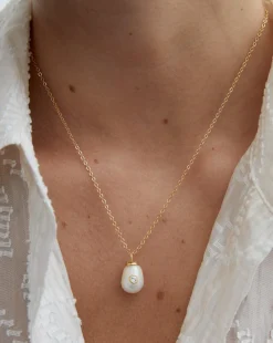 Birthstone Pearl Pendant April