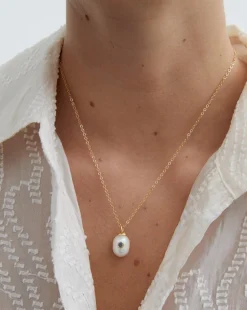 Birthstone Pearl Pendant March