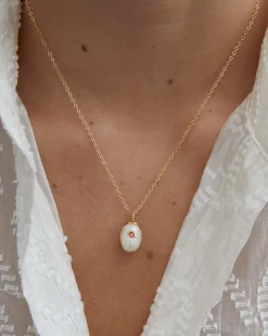 Birthstone Pearl Pendant January