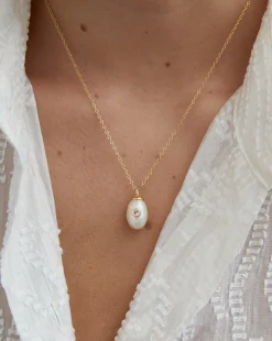Birthstone Pearl Pendant June