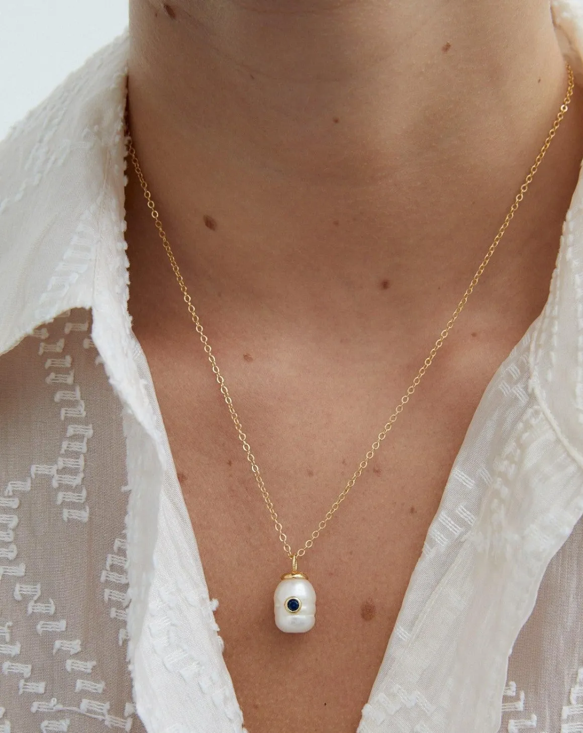 Birthstone Pearl Pendant September
