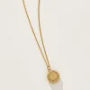 Cancer Zodiac Charm Necklace in Gold