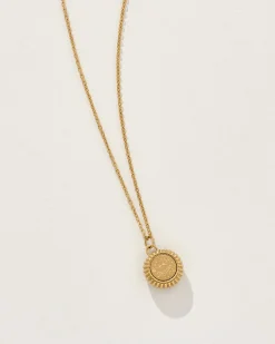 Cancer Zodiac Charm Necklace in Gold