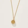Capricorn Zodiac Charm Necklace in Gold