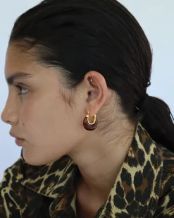 Carter Earrings Amber