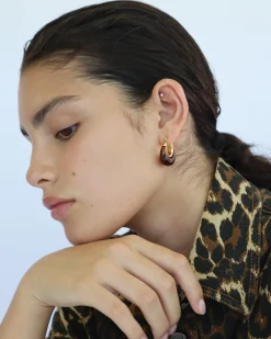Carter Earrings Amber