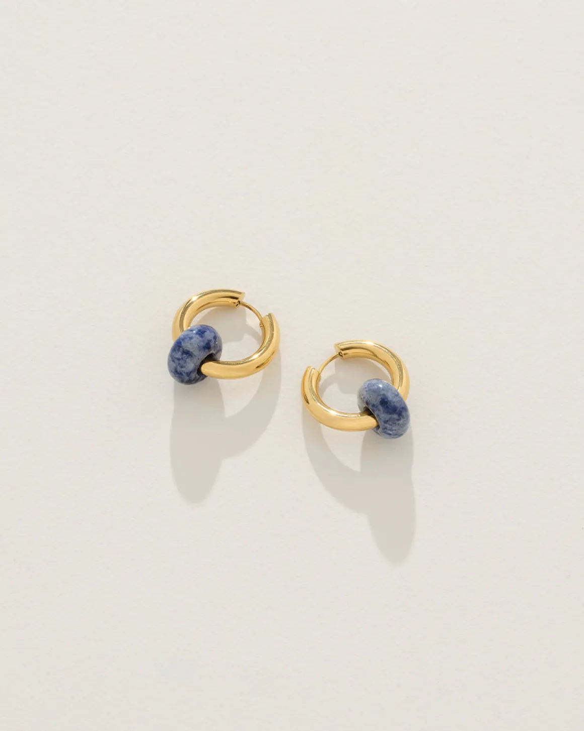 Carys Hoops in Gold u0026 Blue