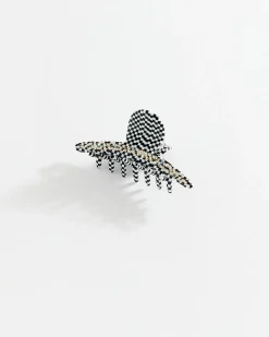 Chequered Clip Black