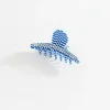 Chequered Clip Blue