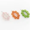 Delilah Clips Orange, Green and Pink