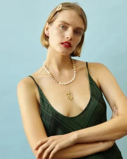 Gold Letter B Necklace