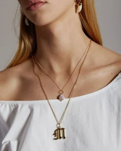 Gold Letter D Necklace