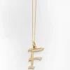 Gold Letter F Necklace