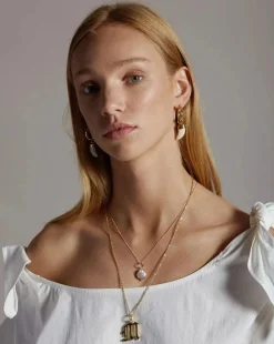 Gold Letter H Necklace