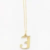Gold Letter J Necklace