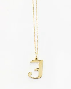 Gold Letter J Necklace
