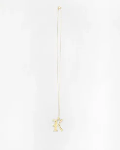 Gold Letter K Necklace