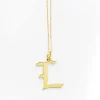 Gold Letter L Necklace