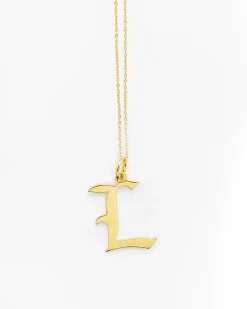 Gold Letter L Necklace