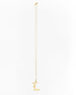Gold Letter L Necklace