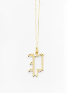 Gold Letter P Necklace