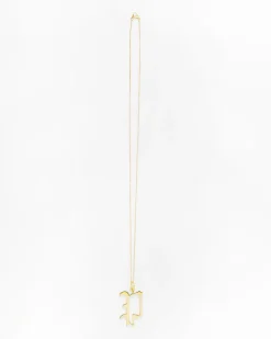 Gold Letter P Necklace