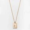 Gold Star Sign Necklace Aquarius