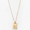 Gold Star Sign Necklace Capricorn