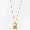 Gold Star Sign Necklace Cancer