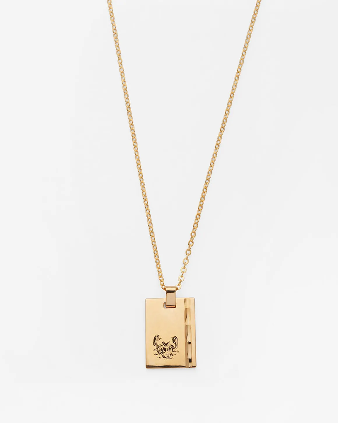 Gold Star Sign Necklace Cancer