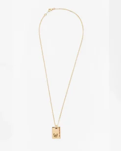 Gold Star Sign Necklace Cancer