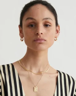 Gold Star Sign Necklace Capricorn