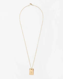 Gold Star Sign Necklace Gemini