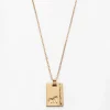 Gold Star Sign Necklace Leo