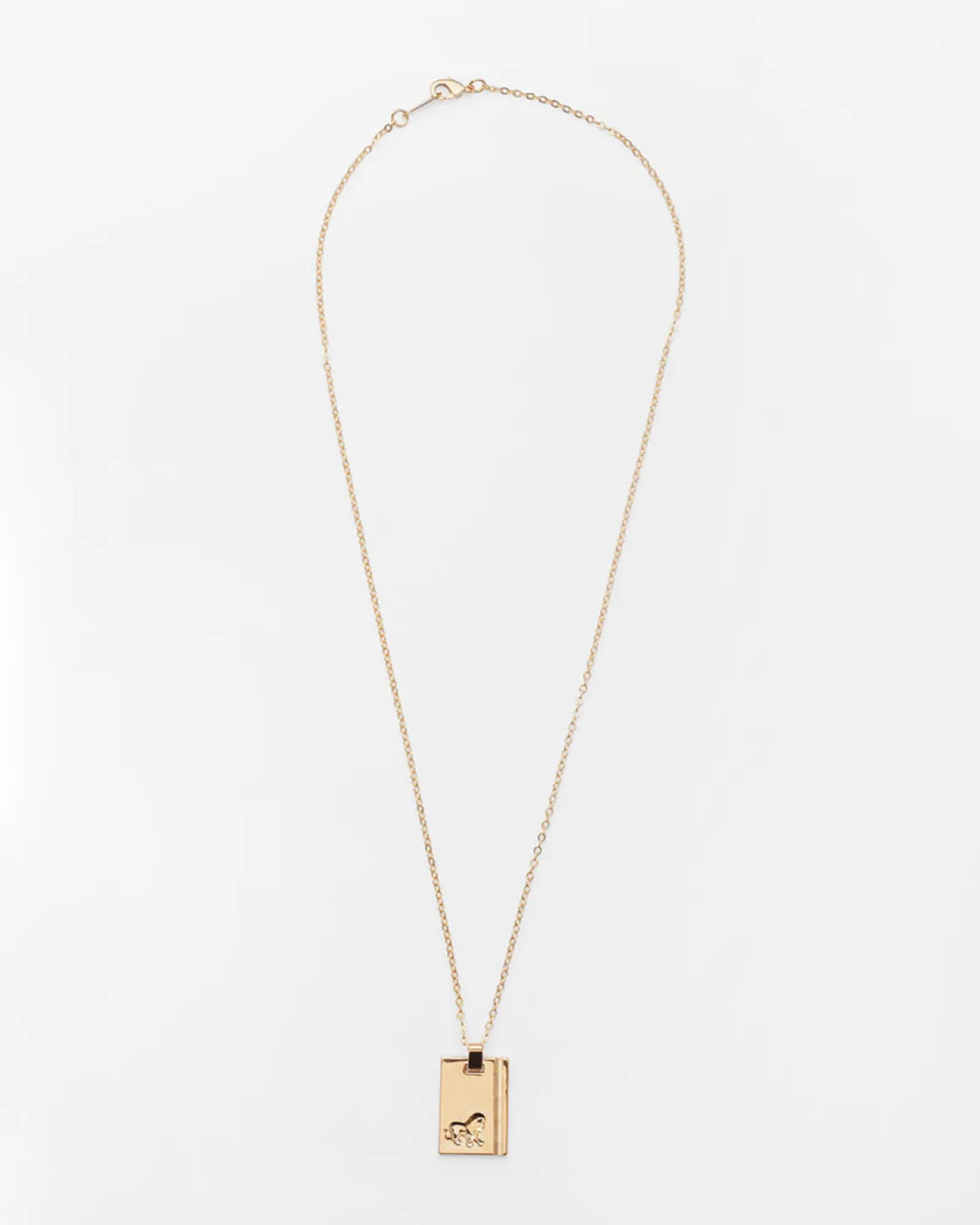 Gold Star Sign Necklace Leo