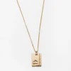 Gold Star Sign Necklace Pisces