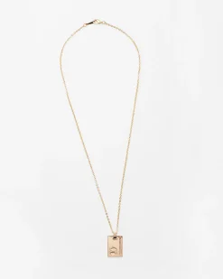 Gold Star Sign Necklace Pisces