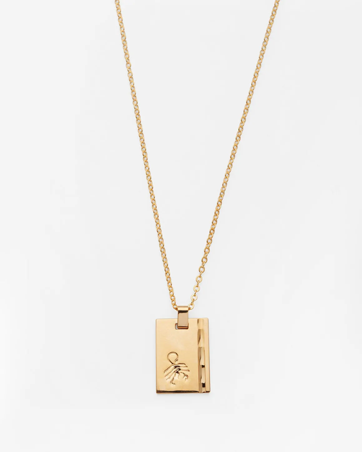 Gold Star Sign Necklace Scorpio