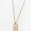 Gold Star Sign Necklace Sagittarius