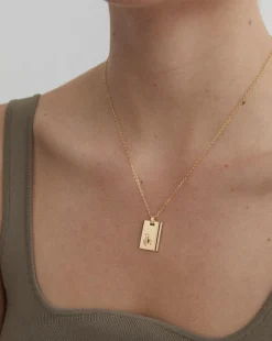 Gold Star Sign Necklace Scorpio