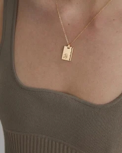 Gold Star Sign Necklace Sagittarius