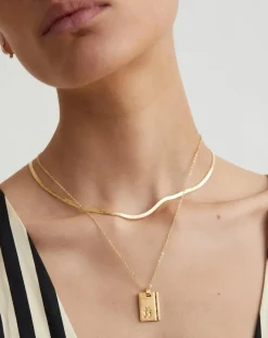 Gold Star Sign Necklace Sagittarius