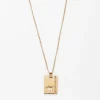 Gold Star Sign Necklace Taurus